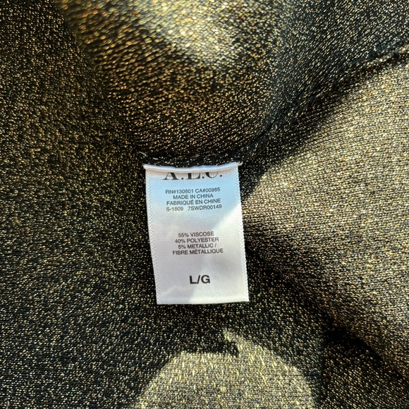 ALC Morrow Metallic Asymmetrical Dress - Picture 8 of 8